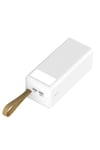 Beyaz B-50 Hızlı Şarj Özellikli Askılı Led Flash Lambalı Taşınabilir Powerbank 50000mAh NVTH