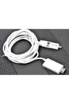 Beyaz Galaxy Note 3 MHL HDMI Kablo-NVTH