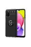 Galaxy A03s Kılıf NVTH Ravel Silikon Kapak - Siyah