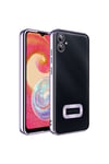 Galaxy A04E Kılıf Kamera Korumalı Logo Gösteren NVTH Omega Kapak - Derin Mor