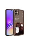 Galaxy A05 Kılıf Kamera Korumalı Baskılı Arka Yüzey NVTH Klas Kapak - Siyah