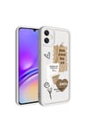 Galaxy A05 Kılıf Kamera Korumalı Baskılı Arka Yüzey NVTH Klas Kapak - Siyah