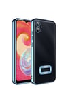 Galaxy A05 Kılıf Kamera Korumalı Logo Gösteren NVTH Omega Kapak - Gold