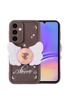 Galaxy A05S Kılıf Kamera Korumalı Figür Tasarımlı NVTH Kapya Kapak-Koyu Kahve
