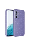 Galaxy A05S Kılıf Kamera Korumalı Simli Lüks NVTH Koton Kapak - Mor