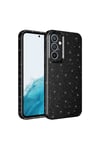 Galaxy A05S Kılıf Kamera Korumalı Simli Lüks NVTH Koton Kapak - Lila
