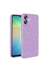 Galaxy A06 Kılıf Kamera Korumalı Simli Lüks NVTH Koton Kapak - Açık Pembe
