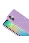 Galaxy A06 Kılıf Kamera Korumalı Simli Lüks NVTH Koton Kapak - Açık Pembe