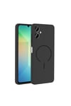 Galaxy A06 Kılıf M-safe Şarj Özellikli NVTH Meta Kapak - Titanyum-Gri