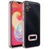 Galaxy A07 Kılıf Kamera Korumalı Logo Gösteren NVTH Omega Kapak - Rose Gold