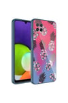 Galaxy A12 Kılıf Kamera Korumalı Desenli Sert Silikon NVTH Epoksi Kapak - NO3