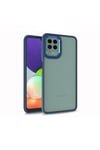 Galaxy A12 Kılıf NVTH Flora Kapak - Mavi