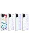 Galaxy A12 Kılıf NVTH M-Blue Desenli Kapak - Cow No2