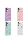 Galaxy A13 4G Kılıf Kabartma Figürlü Parlak NVTH Toys Silikon Kapak - Pembe