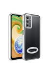 Galaxy A14 Kılıf Kamera Korumalı Logo Gösteren NVTH Omega Kapak - Gümüş
