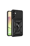 Galaxy A14 Kılıf Magnetik Standlı Kamera Korumalı NVTH Sürgülü Vega Kapak - Mavi