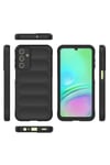 Galaxy A15 Kılıf Esnek TPU Oyuklu Arka Yüzey Tasarımlı NVTH Etnik Silikon Kapak - Lacivert
