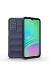 Galaxy A15 Kılıf Esnek TPU Oyuklu Arka Yüzey Tasarımlı NVTH Etnik Silikon Kapak - Lacivert