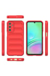 Galaxy A15 Kılıf Esnek TPU Oyuklu Arka Yüzey Tasarımlı NVTH Etnik Silikon Kapak - Lacivert