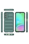 Galaxy A15 Kılıf Esnek TPU Oyuklu Arka Yüzey Tasarımlı NVTH Etnik Silikon Kapak - Lacivert