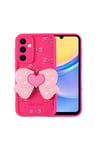 Galaxy A15 Kılıf Kamera Korumalı Figür Tasarımlı NVTH Kapya Kapak - Pembe Koyu