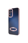 Galaxy A15 Kılıf Kamera Korumalı Logo Gösteren NVTH Omega Kapak - Lila