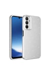 Galaxy A15 Kılıf Kamera Korumalı Simli Lüks NVTH Koton Kapak - Gümüş