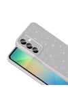 Galaxy A16 Kılıf Kamera Korumalı Simli Lüks NVTH Koton Kapak - Lila