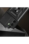 Galaxy A16 Uyumlu Magnetik Standlı Kamera Korumalı NVTH Sürgülü Vega Kapak-Mavi