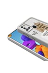 Galaxy A21S Kılıf Kamera Korumalı Baskılı Arka Yüzey NVTH Klas Kapak - Beyaz