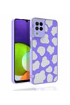 Galaxy A22 4G Kılıf Desenli Kamera Korumalı Parlak NVTH Nora Kapak - NO6