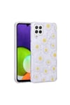 Galaxy A22 4G Kılıf Simli Desenli Kamera Korumalı Parlak NVTH Popy Kapak - Dallar