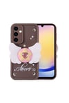Galaxy A25 Kılıf Kamera Korumalı Figür Tasarımlı NVTH Kapya Kapak-Koyu Kahve