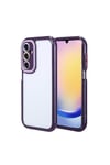 Galaxy A25 Kılıf Kamera Korumalı Renkli Kenar ve Çerçeve Tasarımlı NVTH Vitamin Kapak-Derin Mor