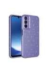 Galaxy A25 Kılıf Kamera Korumalı Simli Lüks NVTH Koton Kapak - Turuncu