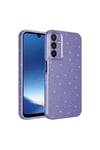 Galaxy A25 Kılıf Kamera Korumalı Simli Lüks NVTH Koton Kapak - Pembe