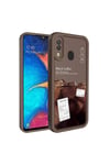 Galaxy A30 Kılıf Kamera Korumalı Baskılı Arka Yüzey NVTH Klas Kapak - Siyah