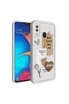 Galaxy A30 Kılıf Kamera Korumalı Baskılı Arka Yüzey NVTH Klas Kapak - Siyah