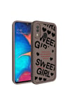 Galaxy A30 Kılıf Kamera Korumalı Baskılı Arka Yüzey NVTH Klas Kapak - Siyah