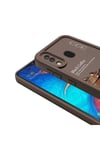 Galaxy A30 Kılıf Kamera Korumalı Baskılı Arka Yüzey NVTH Klas Kapak - Siyah