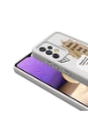 Galaxy A32 4G Kılıf Kamera Korumalı Baskılı Arka Yüzey NVTH Klas Kapak - Beyaz