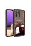 Galaxy A32 4G Kılıf Kamera Korumalı Baskılı Arka Yüzey NVTH Klas Kapak - Beyaz