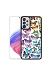 Galaxy A33 5G Kılıf NVTH M-Fit Desenli Kapak - Flower No4