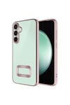 Galaxy A36 Kılıf Kamera Korumalı Logo Gösteren NVTH Omega Kapak - Gold