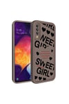 Galaxy A50 Kılıf Kamera Korumalı Baskılı Arka Yüzey NVTH Klas Kapak - Koyu Kahve