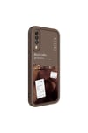 Galaxy A50 Kılıf Kamera Korumalı Baskılı Arka Yüzey NVTH Klas Kapak - Koyu Kahve