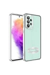 Galaxy A53 5G Kılıf Kamera Korumalı Logo Gösteren NVTH Omega Kapak - Gümüş