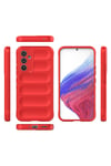 Galaxy A54 Kılıf Esnek TPU Oyuklu Arka Yüzey Tasarımlı NVTH Etnik Silikon Kapak - Lacivert