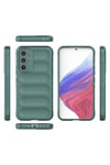 Galaxy A54 Kılıf Esnek TPU Oyuklu Arka Yüzey Tasarımlı NVTH Etnik Silikon Kapak - Lacivert