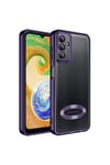 Galaxy A54 Kılıf Kamera Korumalı Logo Gösteren NVTH Omega Kapak - Siyah